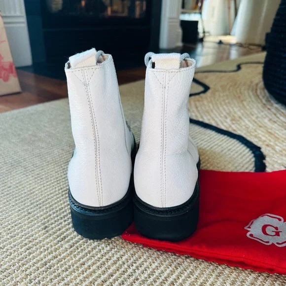 Grenson Leather Combat Boots - Picture 3 of 5